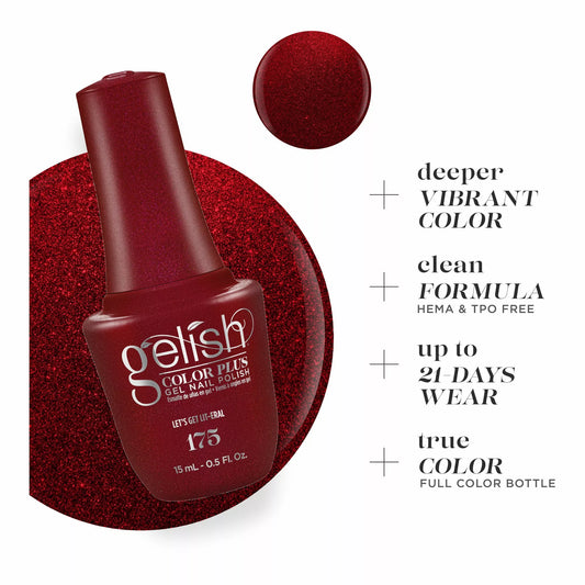 Gelish Color Plus Gel Color 175 Let's Get Lit-eral 0.5 fl oz #1510175