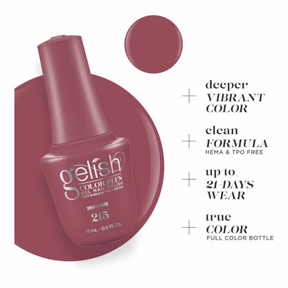 Gelish Color Plus Gel Color 215 Smooth Mauve 0.5 fl oz #1510215