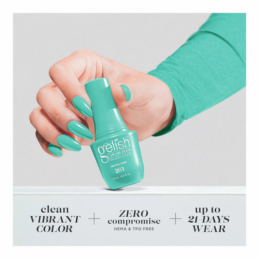 Gelish Color Plus Gel Color 264 Pastel Teal Crème 0.5 fl oz #1510264