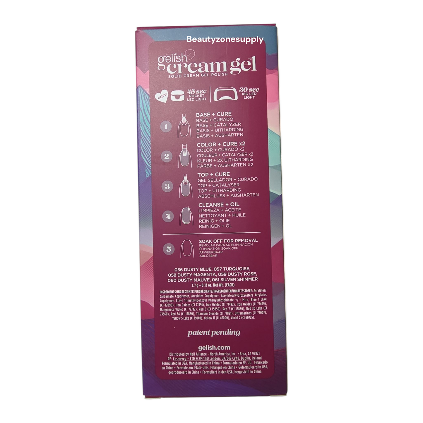 Gelish Cream Gel 6pc Palette - Elegant Beauty #1121822