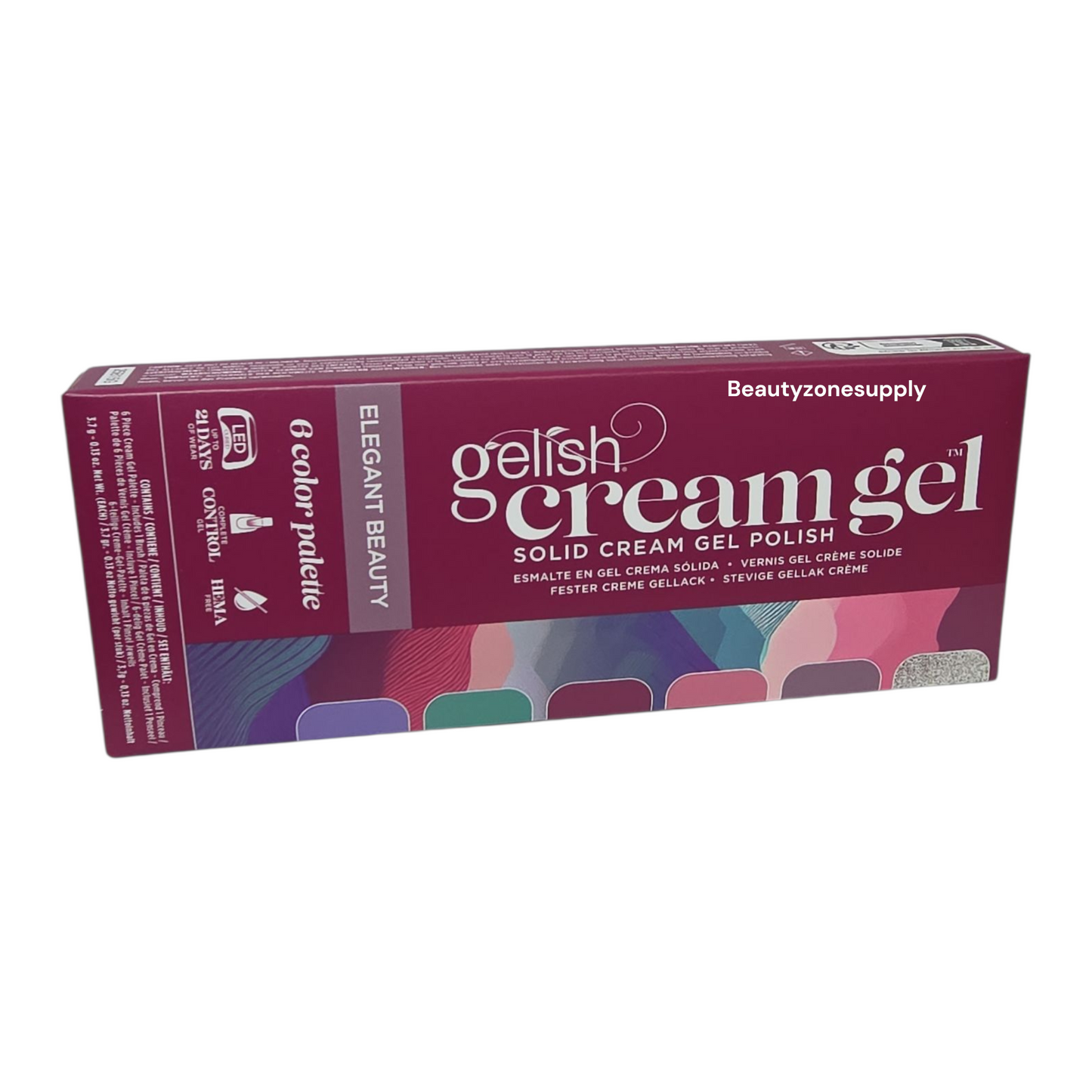 Gelish Cream Gel 6pc Palette - Elegant Beauty #1121822