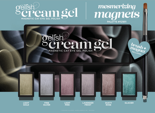 Gelish Cream Gel 6pc Palette - Mesmerizing Magnets Cat eye #1121811