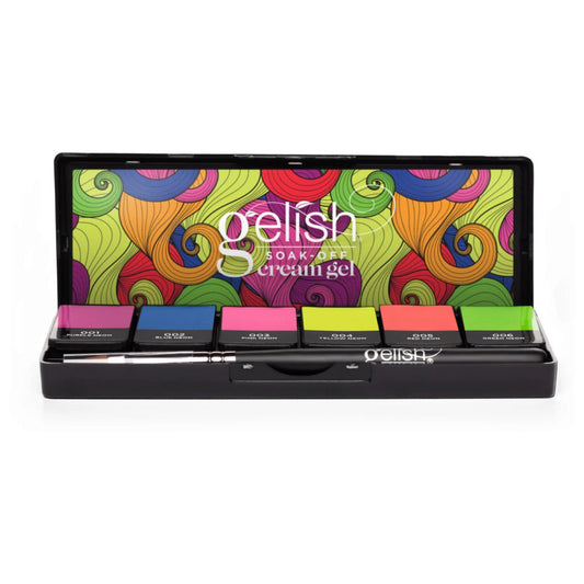 Gelish Cream Gel 6pc Palette Neon & On & On #1121805