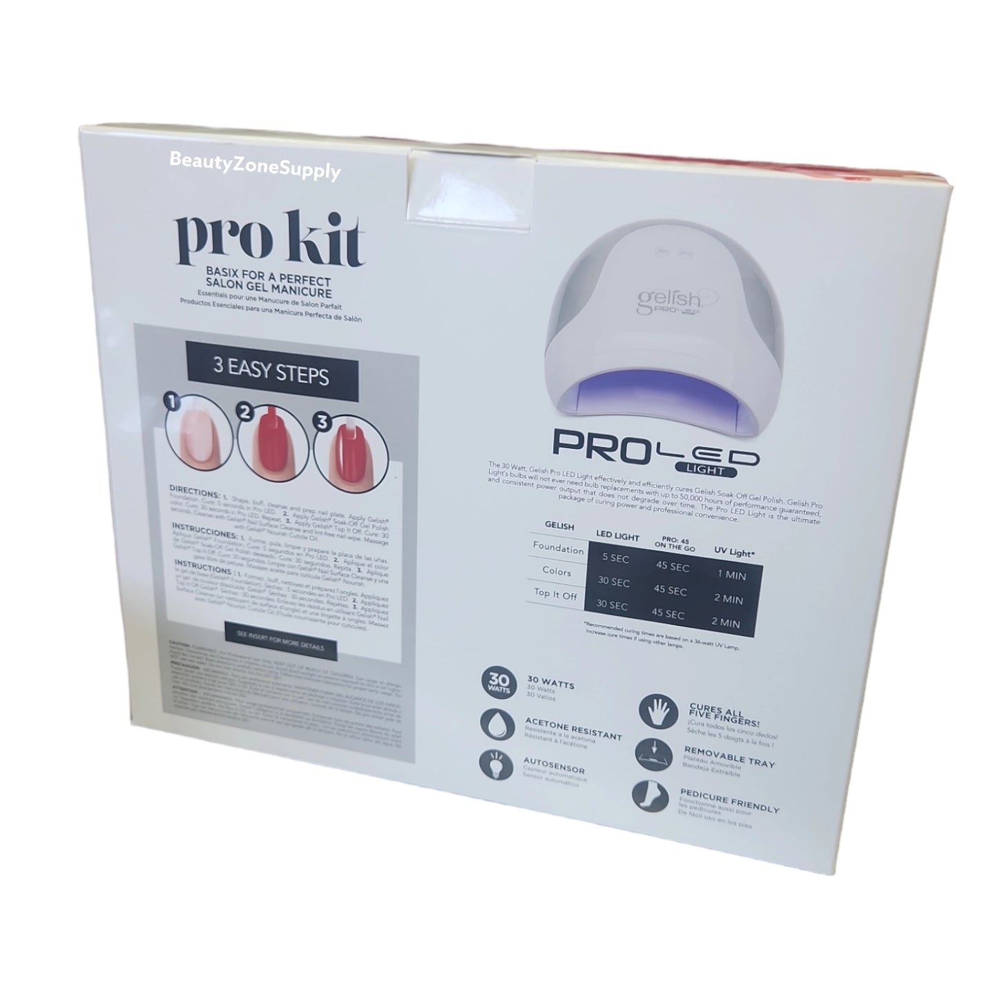 Gelish Pro Kit Professional Gel led Lamp Gel polish set #1121789 V1