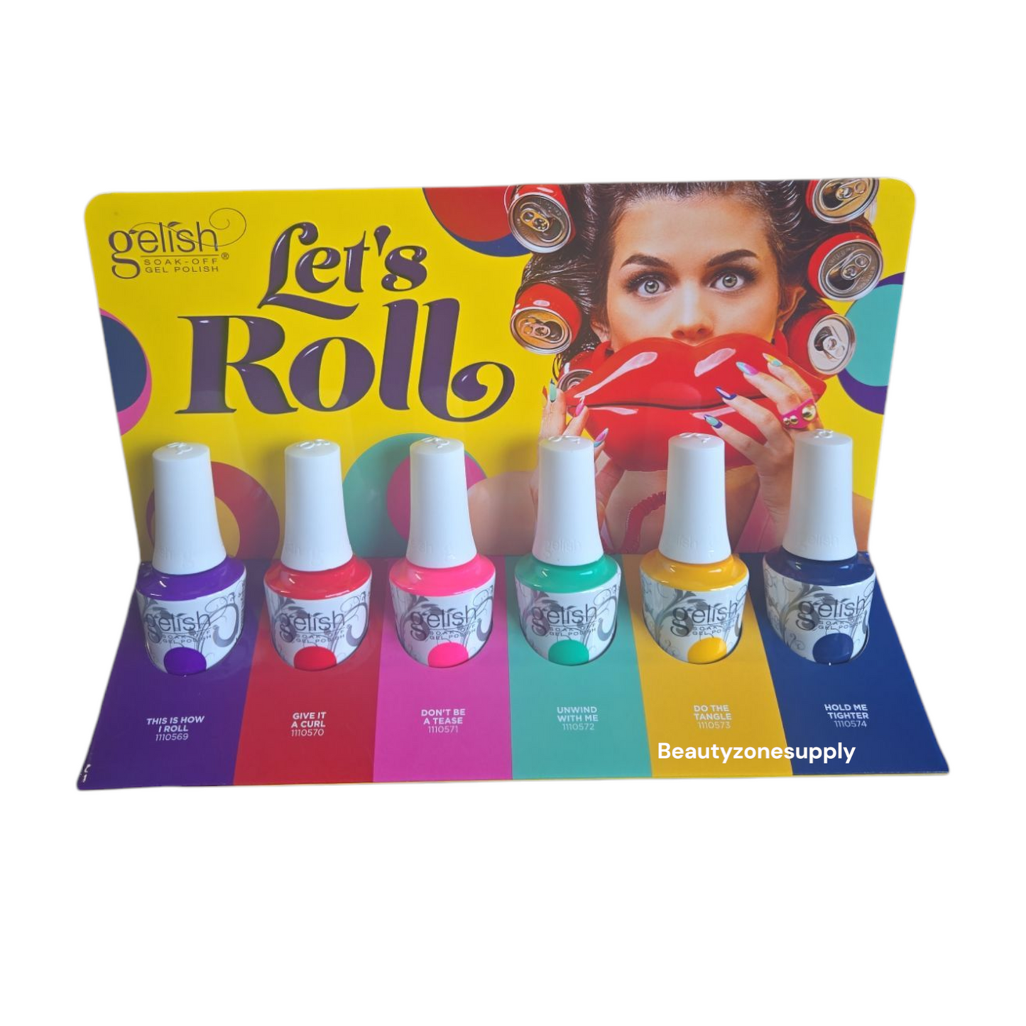 Gelish Soak Off Gel 6 pc Let's Roll collection for Summer 2025 #1130100