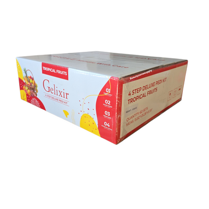 Gelixir Pedi 4 In 1 Pack Bubble Sugar Mask Lotion Case 60 sets