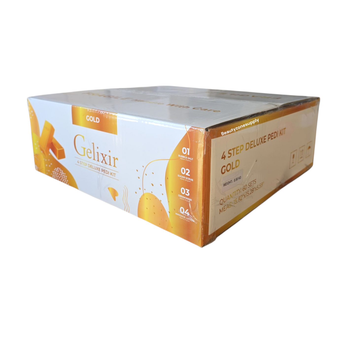 Gelixir Pedi 4 In 1 Pack Bubble Sugar Mask Lotion Case 60 sets