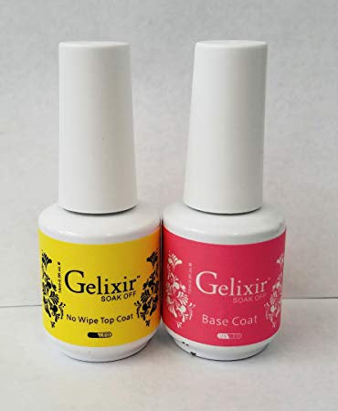 Gelixir Soak off Gel Top & Base Duo