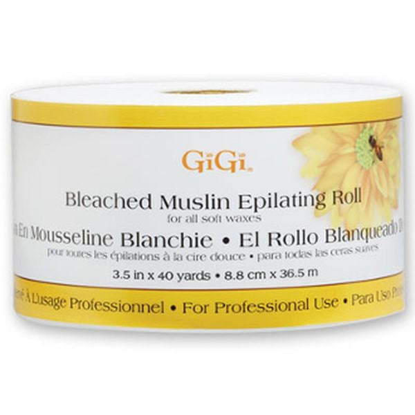 GiGi Bleached Muslin Roll 3.5" x  40 yd #0650
