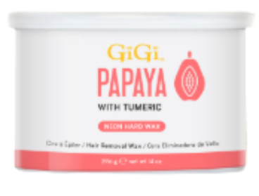 GiGi Wax Can Neon Hard Wax Papaya 14 oz #43389