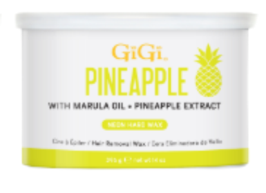 GiGi Wax Can Neon Hard Wax Pineapple 14 oz #43387