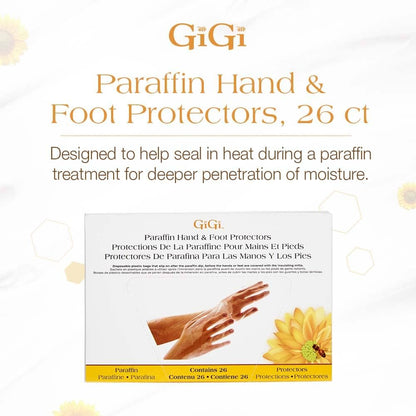 GiGi Paraffin Hand Foot Protectors Plastic 26 ct Box #0915