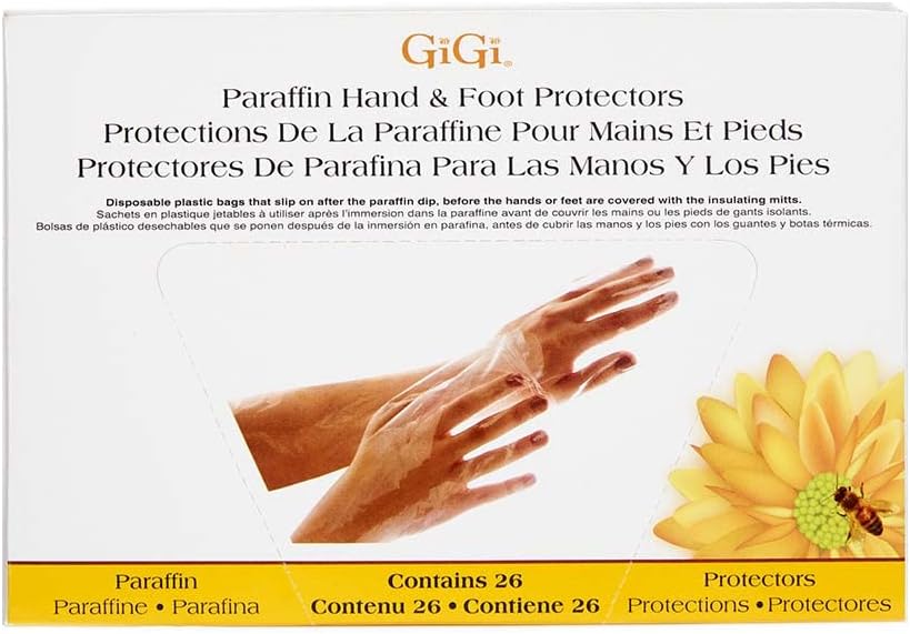 GiGi Paraffin Hand Foot Protectors Plastic 26 ct Box #0915