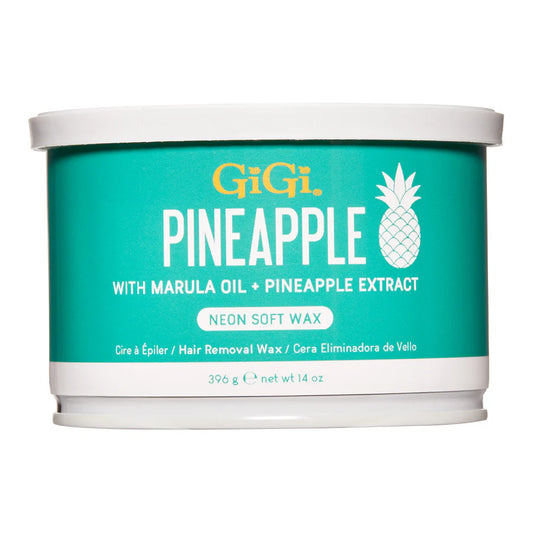 GiGi Wax Can Neon Soft Wax Pineapple 14 oz #39879