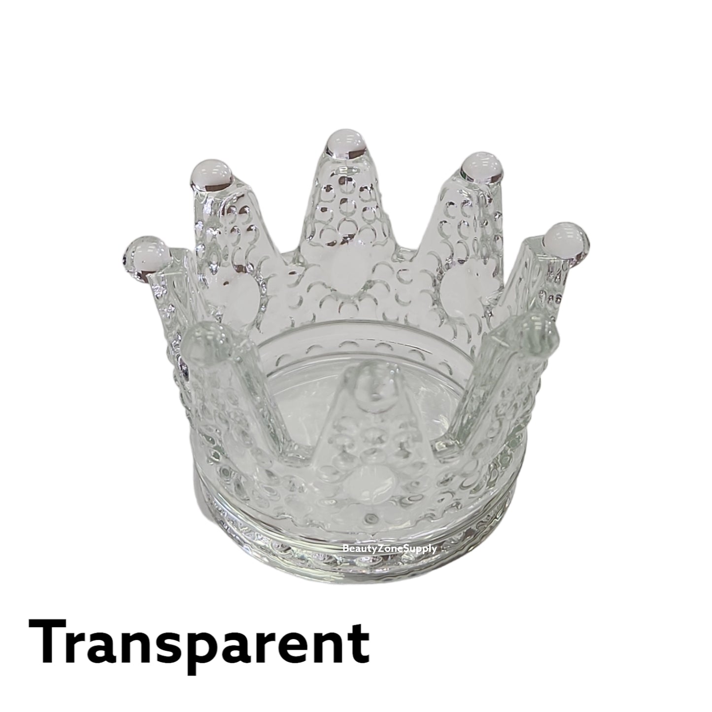 Glass Liquid Jar Crown Penholder #CPH