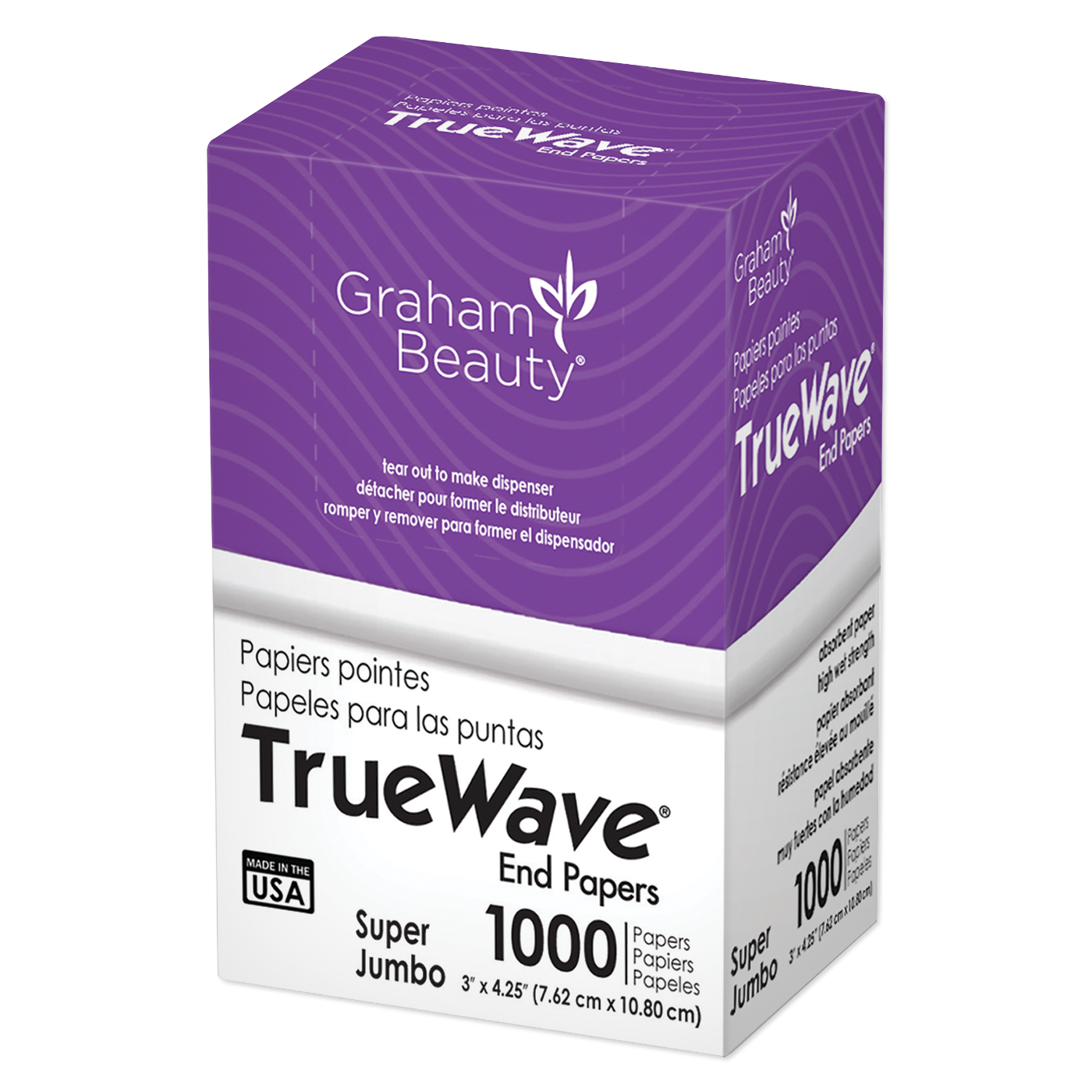 Graham Beauty TrueWave® End Papers - Jumbo #26067