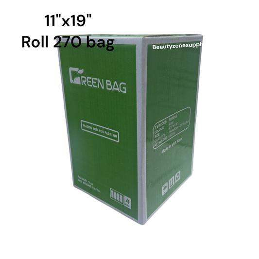 Green Bag Plastic Bag 11x19 HD 270 bag Roll Case 4 Roll