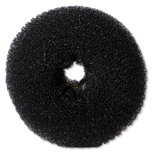 Jumbo Hair Donut, Black - 4-1/4" #HD-28