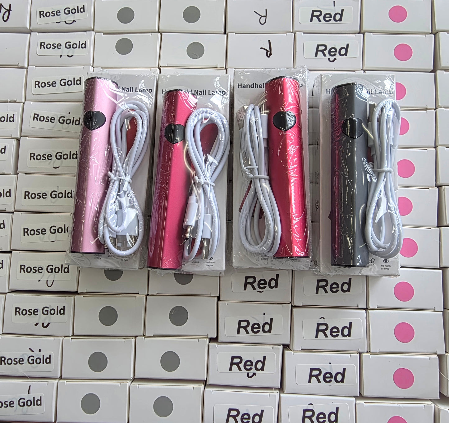 Handle LED Nail Dryer – UV/LED Curing for Gel & Soft Gel Tips (Assorted Colors)