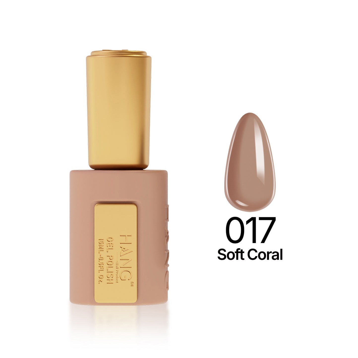 Hang 4 in 1 Gel Premium 017 Soft Coral – 0.5 oz
