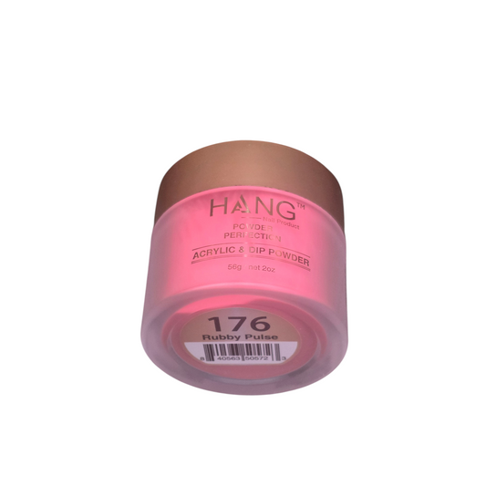 Beauty Zone Nail Supply Hang 4 in 1 Winter Lights Collection 176 Ruby Pulse acrylic and dip powder jar