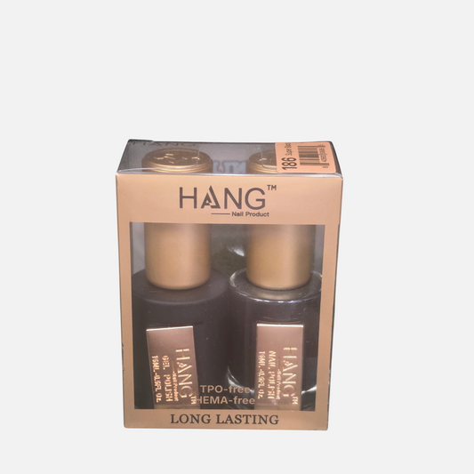 Beauty Zone Nail Supply Hang 4 in 1 Winter Lights Collection 186 Super Black gel polish and lacquer set in box