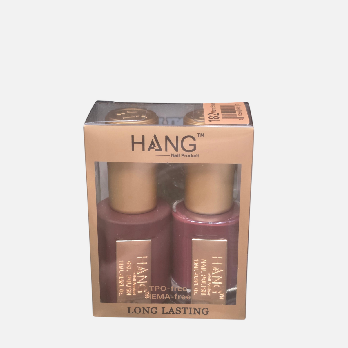 Beauty Zone Nail Supply Hang 4 in 1 Winter Lights Collection 182 Merlot gel polish duo set in retail packaging