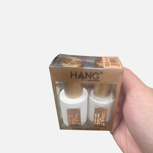 Beauty Zone Nail Supply Hang 4 in 1 Winter Lights Collection 189 Milky Aura gel polish duo set in white