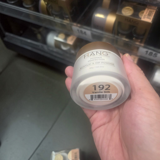 Beauty Zone Nail Supply Hang 4 in 1 Winter Lights Collection 192 Vanilla Silk acrylic and dip powder jar