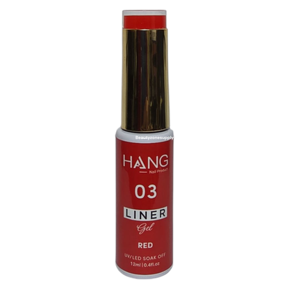 Hang Gel Nail Art Designer Liner Gel Red 0.4 fl oz #3