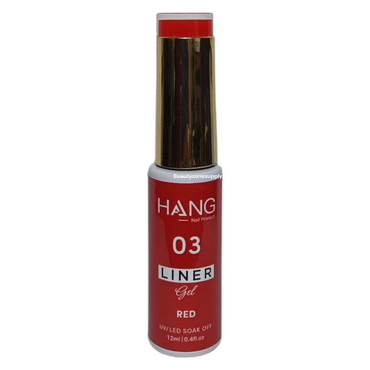 Hang Gel Nail Art Designer Liner Gel Red 0.4 fl oz #3