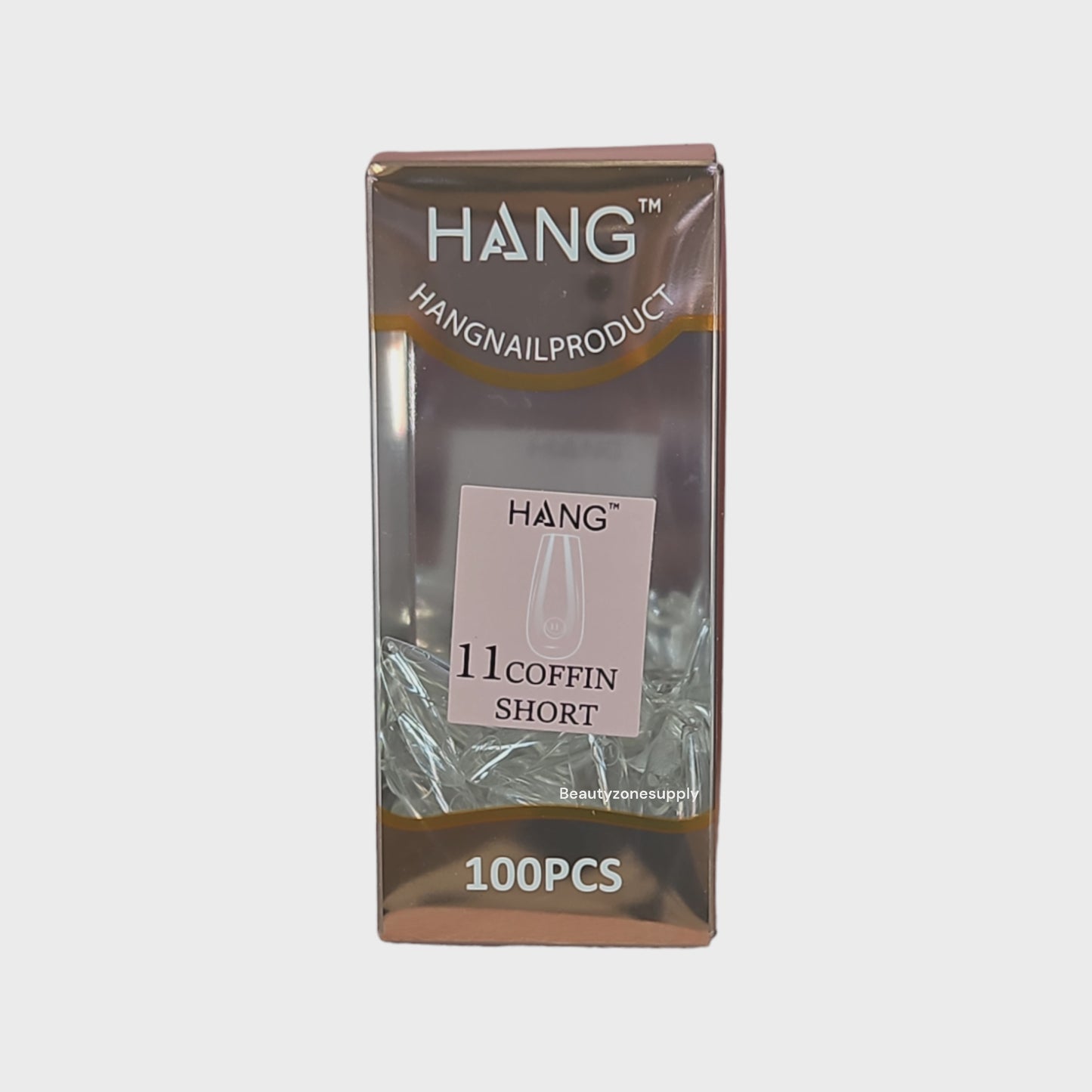 Hang Gel x Tips Premium 100 pc Refill Box Coffin Short