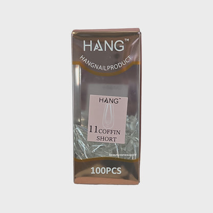 Hang Gel x Tips Premium 100 pc Refill Box Coffin Short