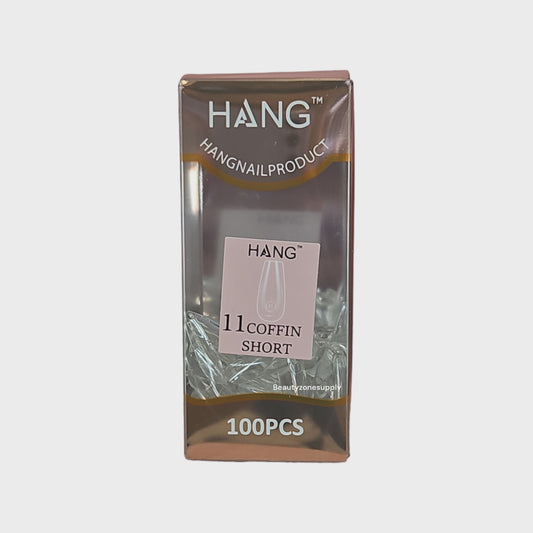 Hang Gel x Tips Premium 100 pc Refill Box Coffin Short