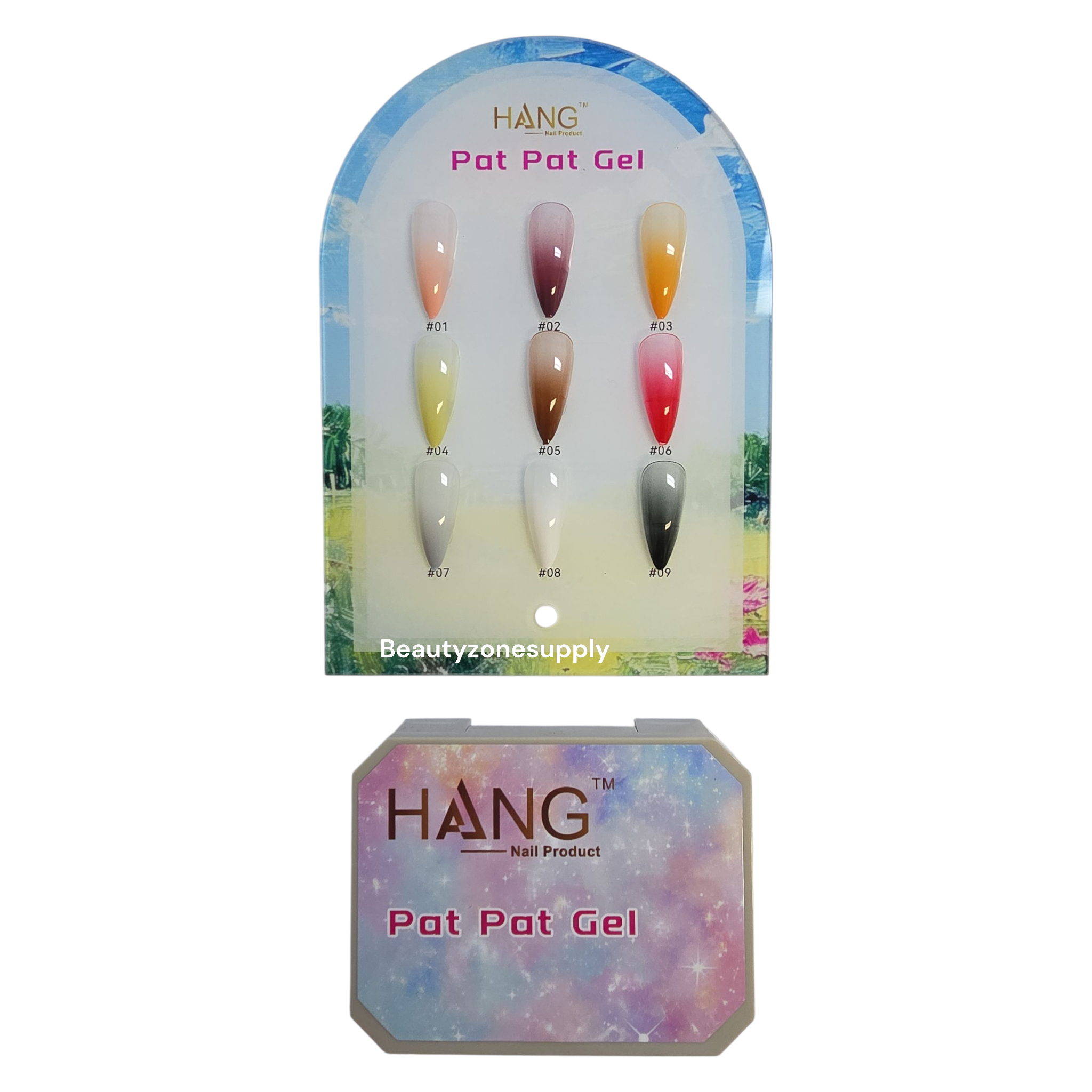 Hang Molding Gel Pat Pat Pat Set 6 Colors A – Beauty Zone Nail Supply