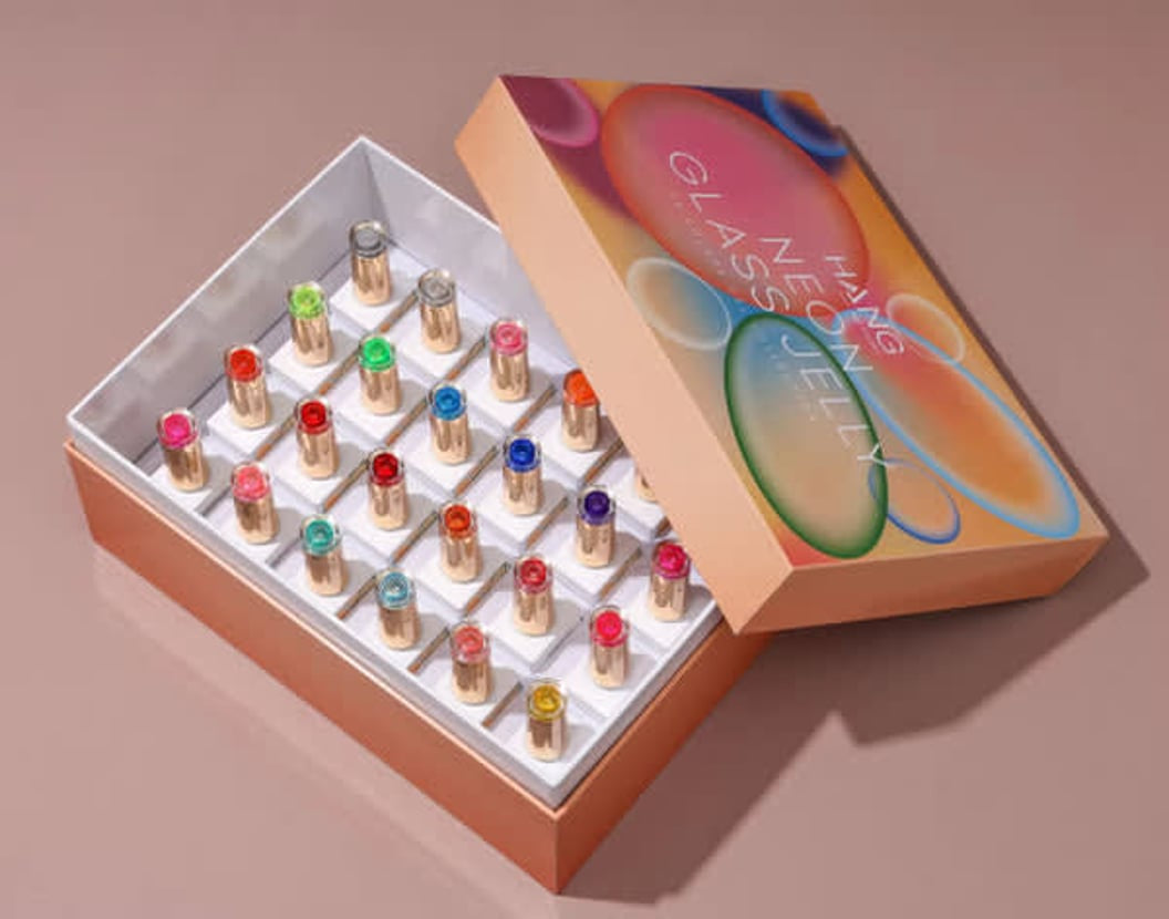 Hang Pure Gel Neon Glass Jelly 24 color with color chart