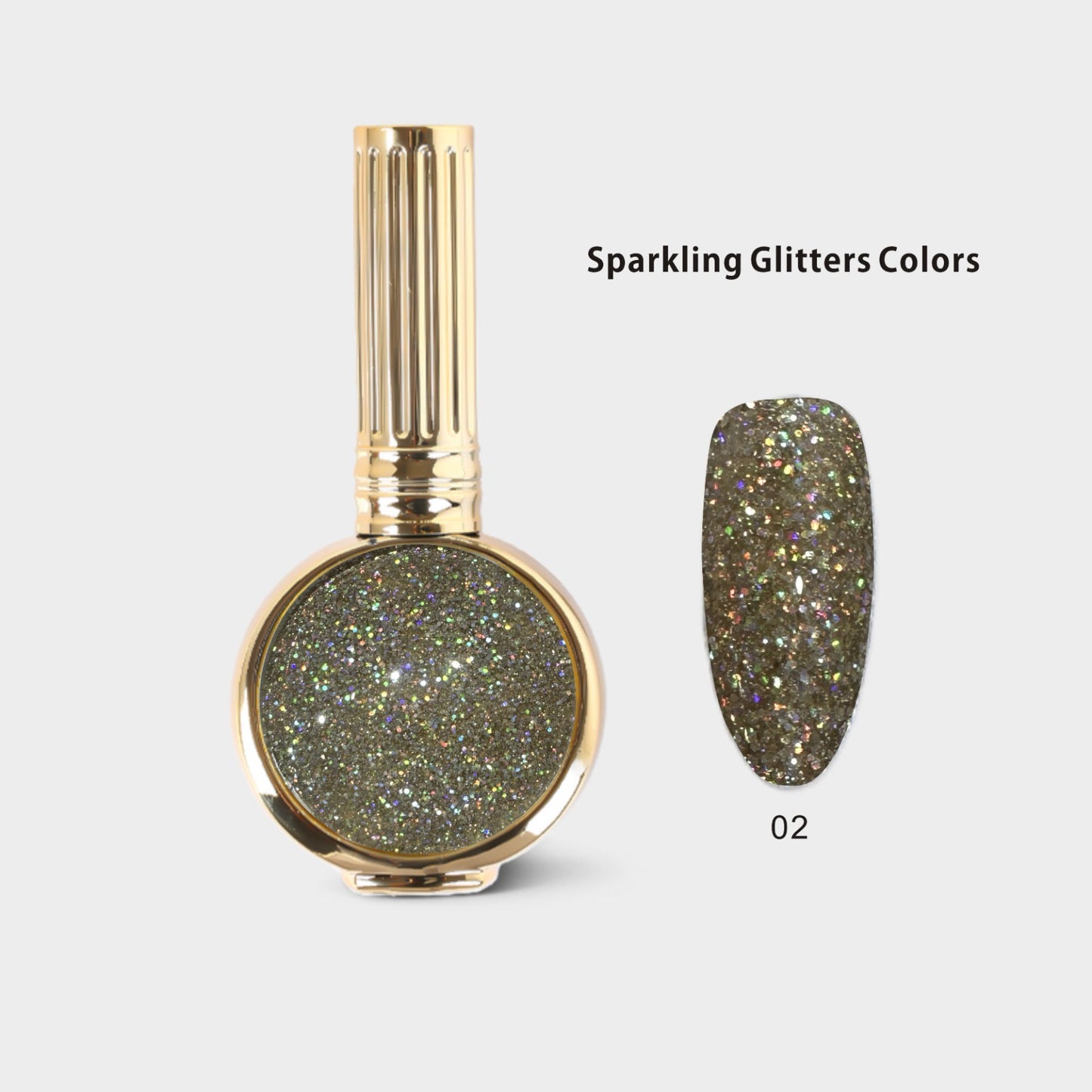 Hang Pure Soak of Gel Sparkling Glitters Color #02