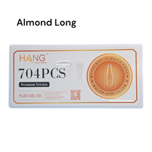 Load image into Gallery viewer, Hang Gel X Flex Gel Premium Almond Long Box 12 Size 704 tips