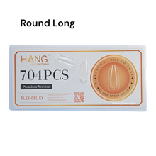 Load image into Gallery viewer, Hang Gel X Flex Gel Premium Round Long Box 12 Size 704 tips