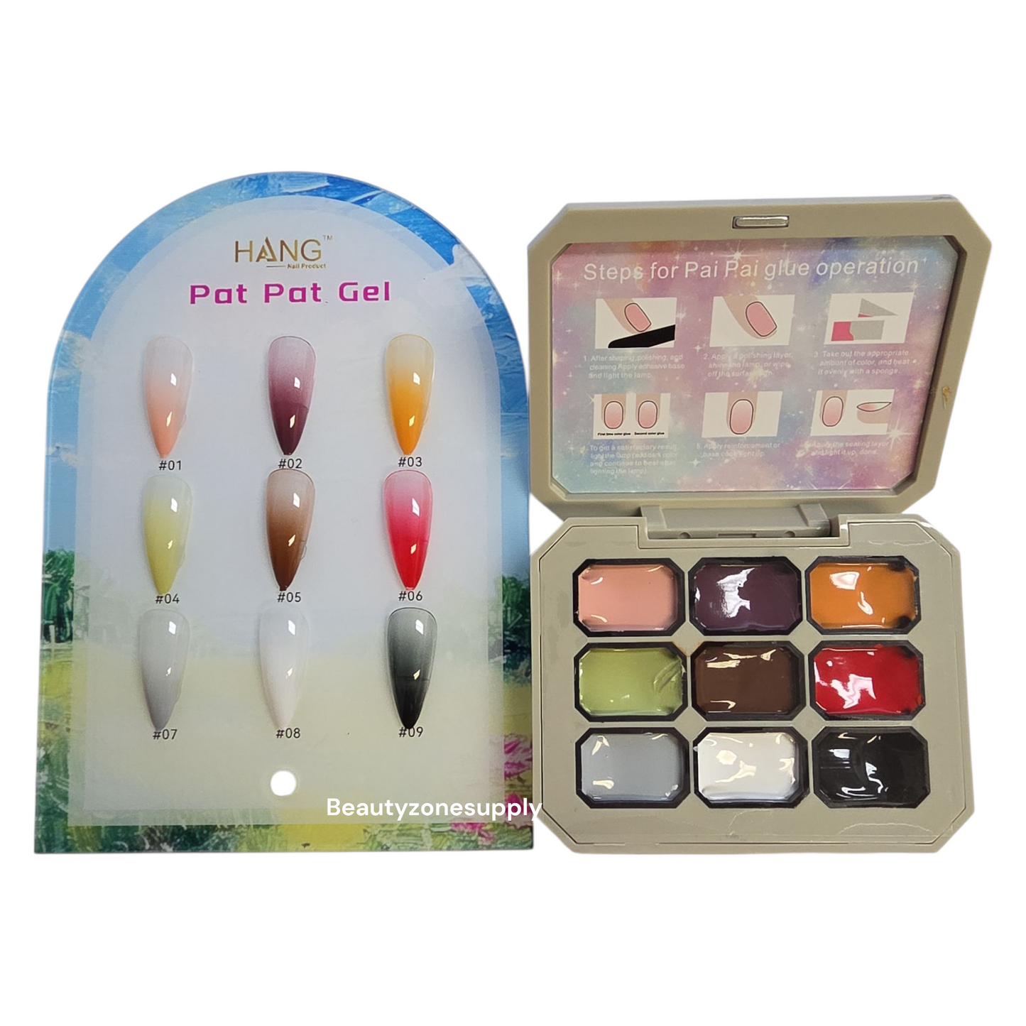 Hang Molding Gel Pat Pat Pat Set 6 Colors A