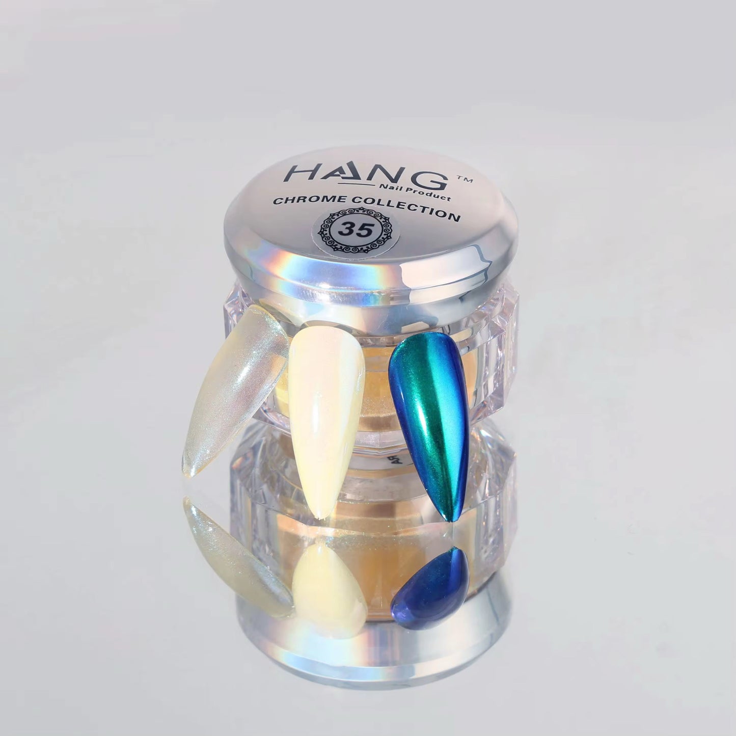 Hang New Chrome Effects Powder Glass Chrome Jar #35