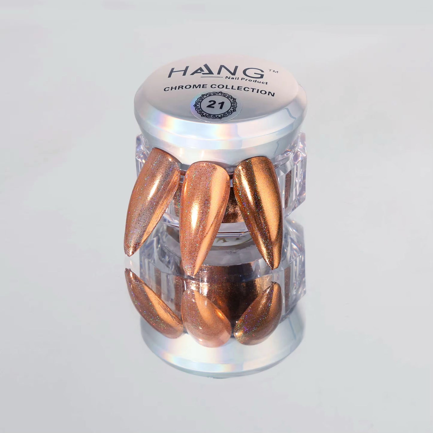 Hang New Chrome Effects Powder Holo Copper Jar #21