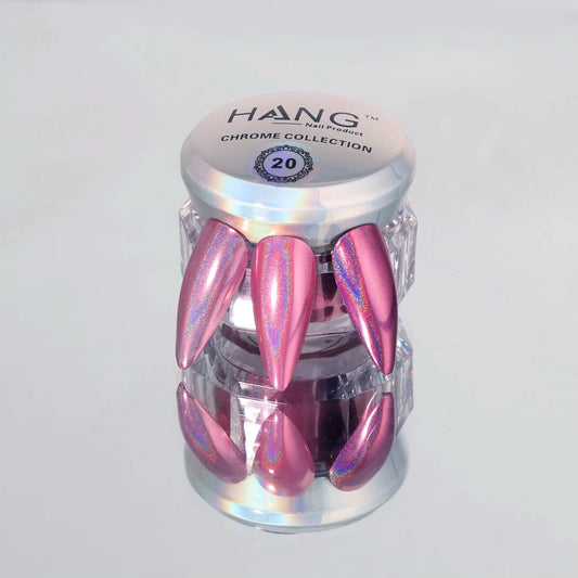 Hang New Chrome Effects Powder Holo Pink Jar #20