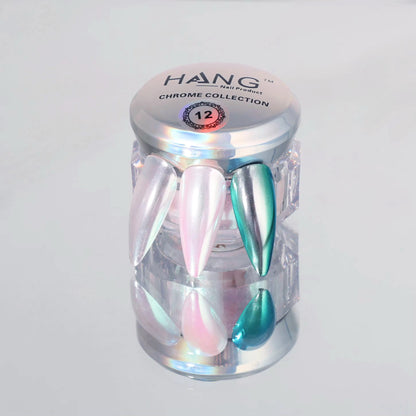Hang New Chrome Effects Powder Moony Green Jar #12