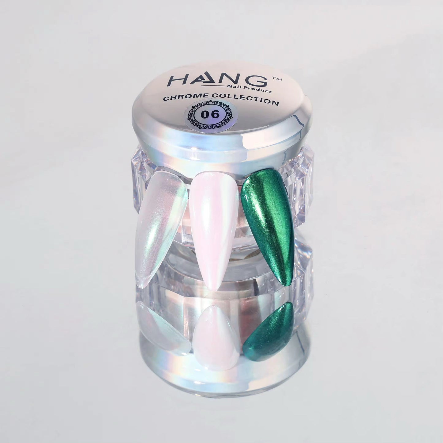Hang New Chrome Effects Powder Pink Pearl Jar #06