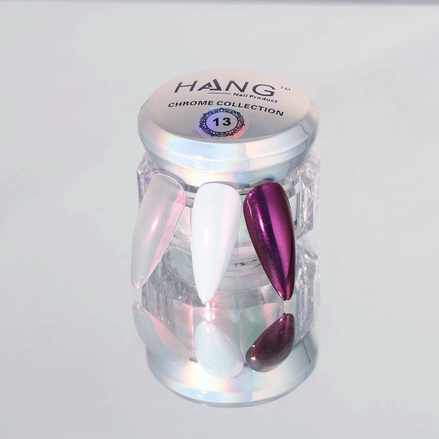 Hang New Chrome Effects Powder Red Pearl Jar #13