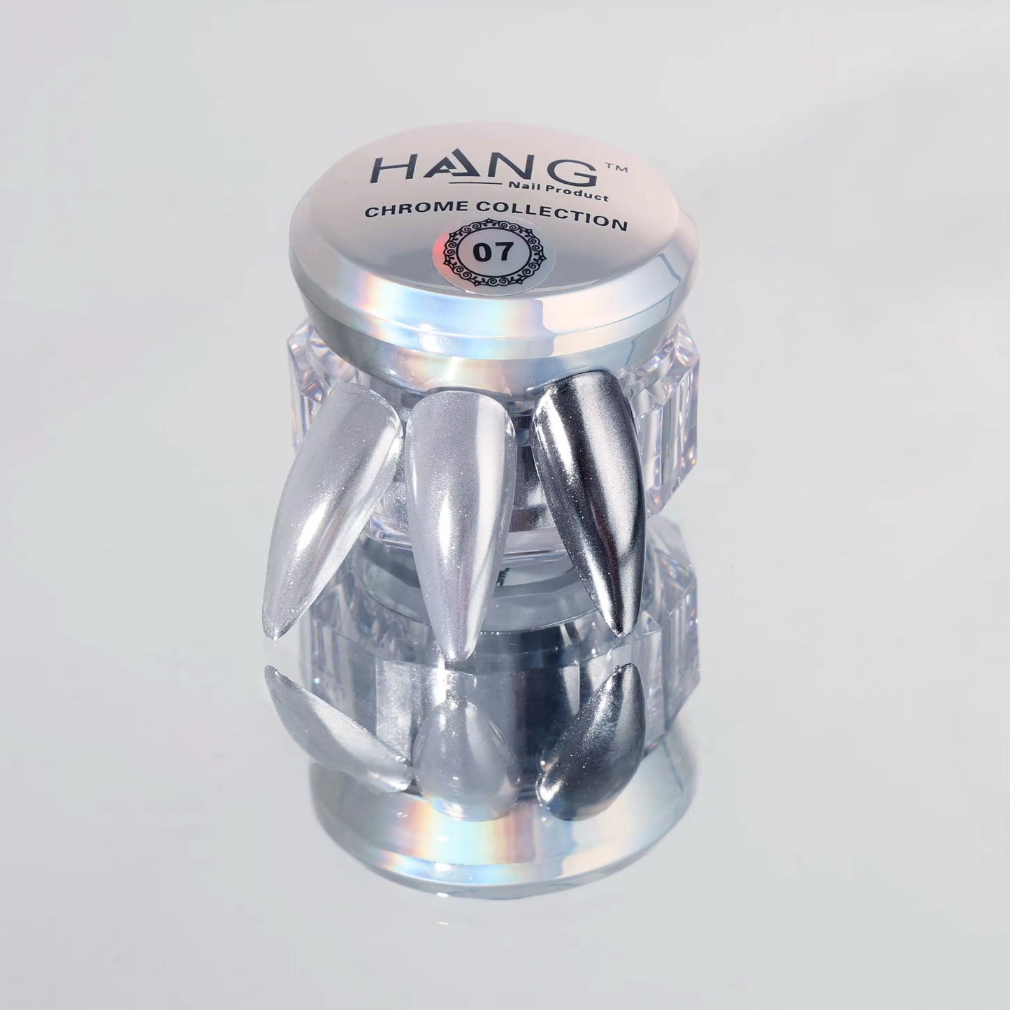 Hang New Chrome Effects Powder Silver Chrome Jar #07