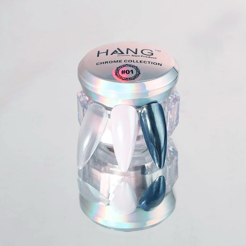 Hang New Chrome Effects Powder White Pearl Jar #01