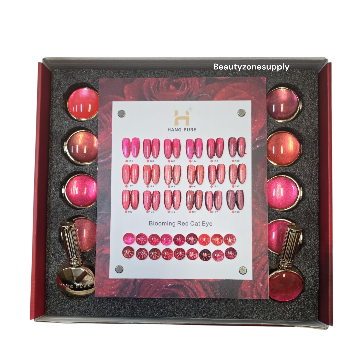 Hang Pure Gel Bloomin Red Cat Eye Colors Set – 18 Bottles
