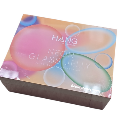 Hang Pure Gel Neon Glass Jelly 24 color with color chart
